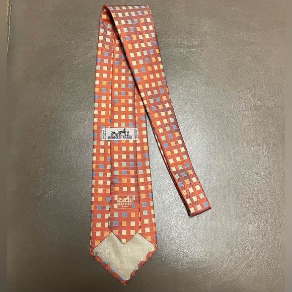 Hermes Silk Geometric Tie - Picture 4 of 4